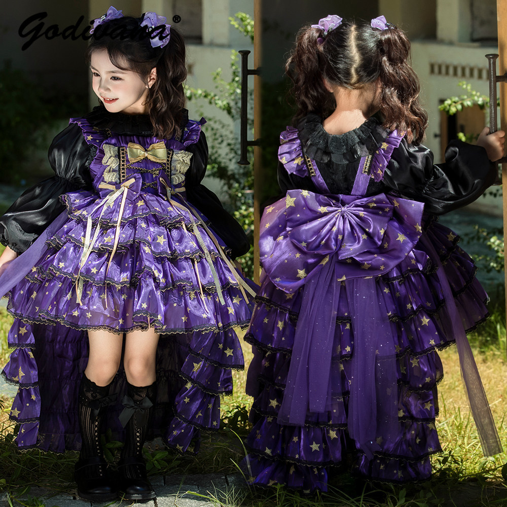Baby Clothing Dresser - Elegantes Gothic-Lolita-Geburtstagskleid für kleine Mädchen, Niedliches