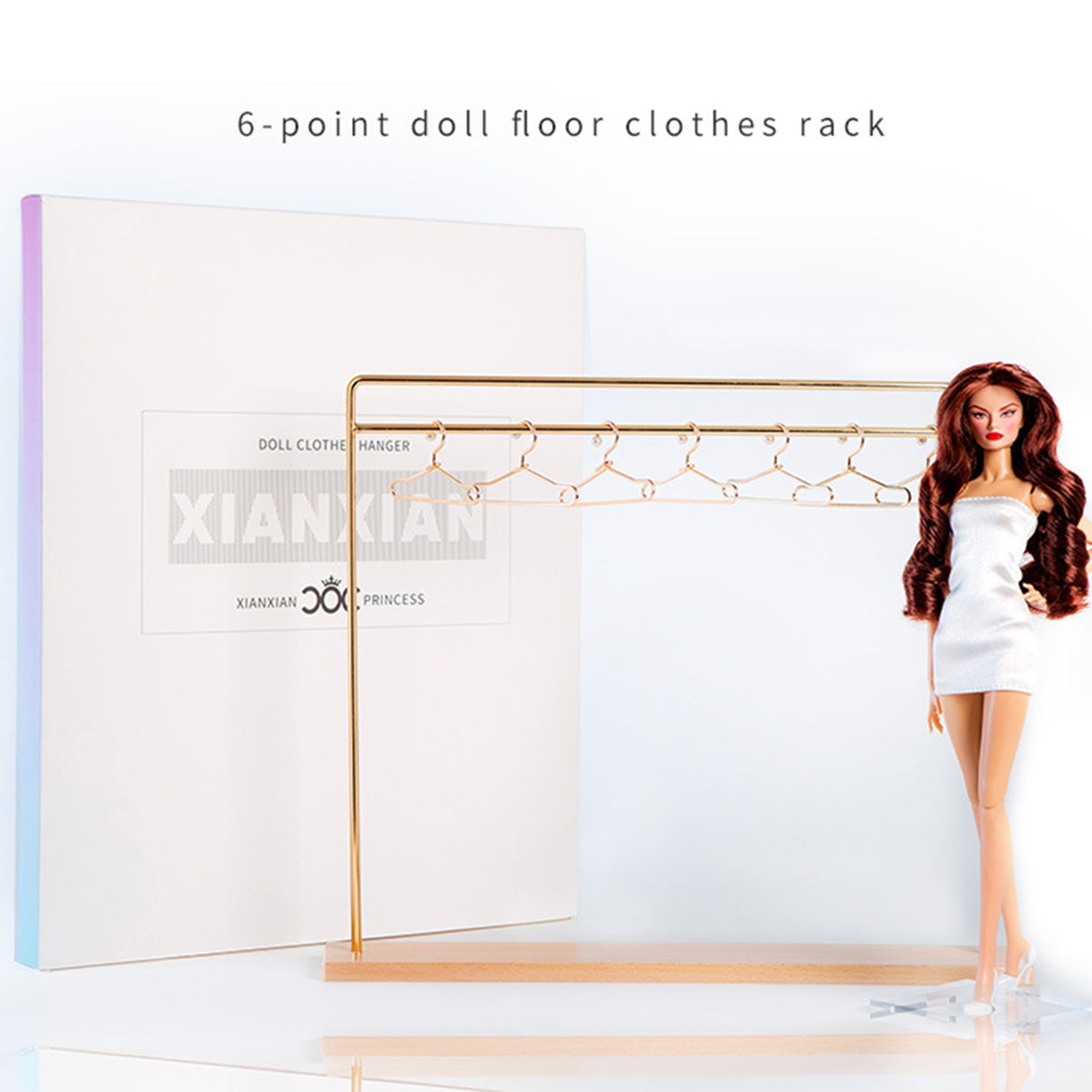 Baby Clothing Hanging Rack - Supermodel BABI Puppe Universal Zubehör Metall