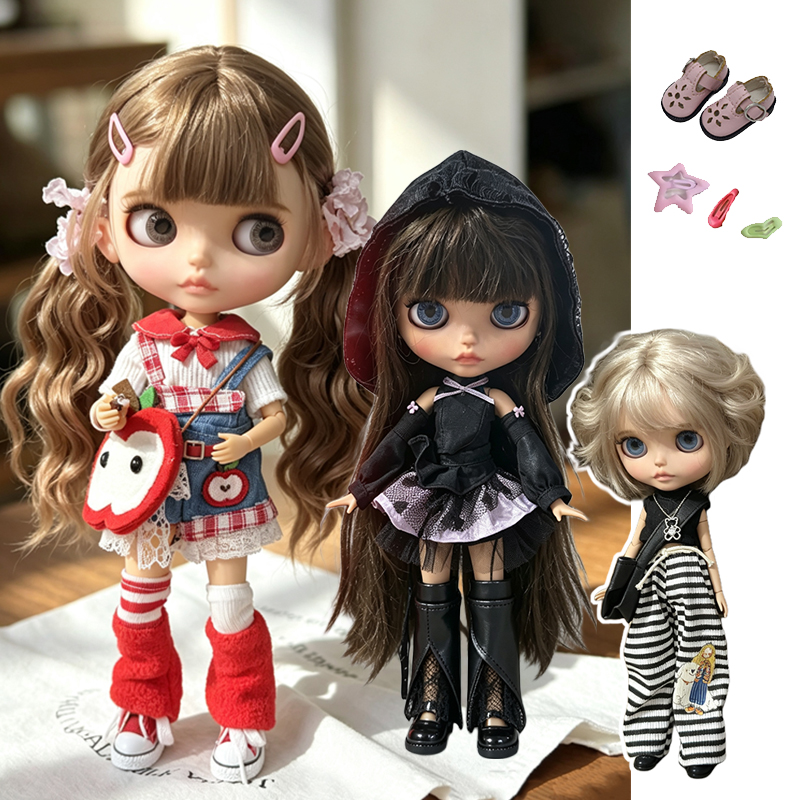 Baby Clothing Usa - Für Blythe-Puppen-Outfit, Kleidung, Dark Night-Serie, Kleid,