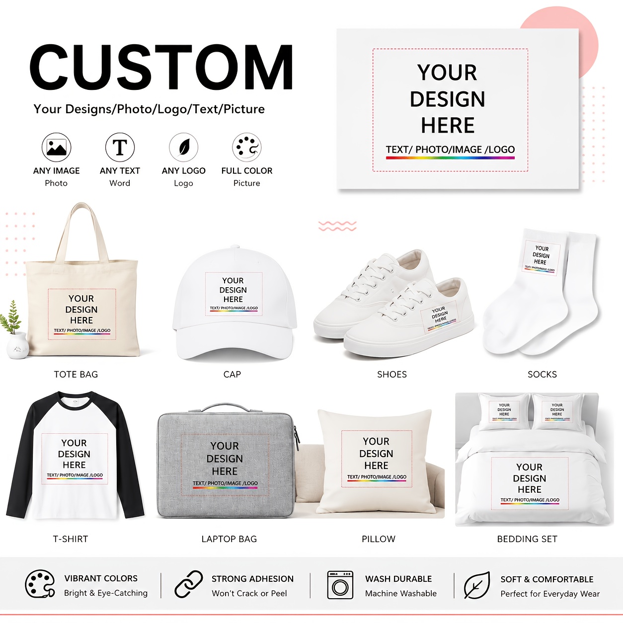 6PCS personalisierte DTF-Trans – Baby Clothing Usa Bewertung und Preis