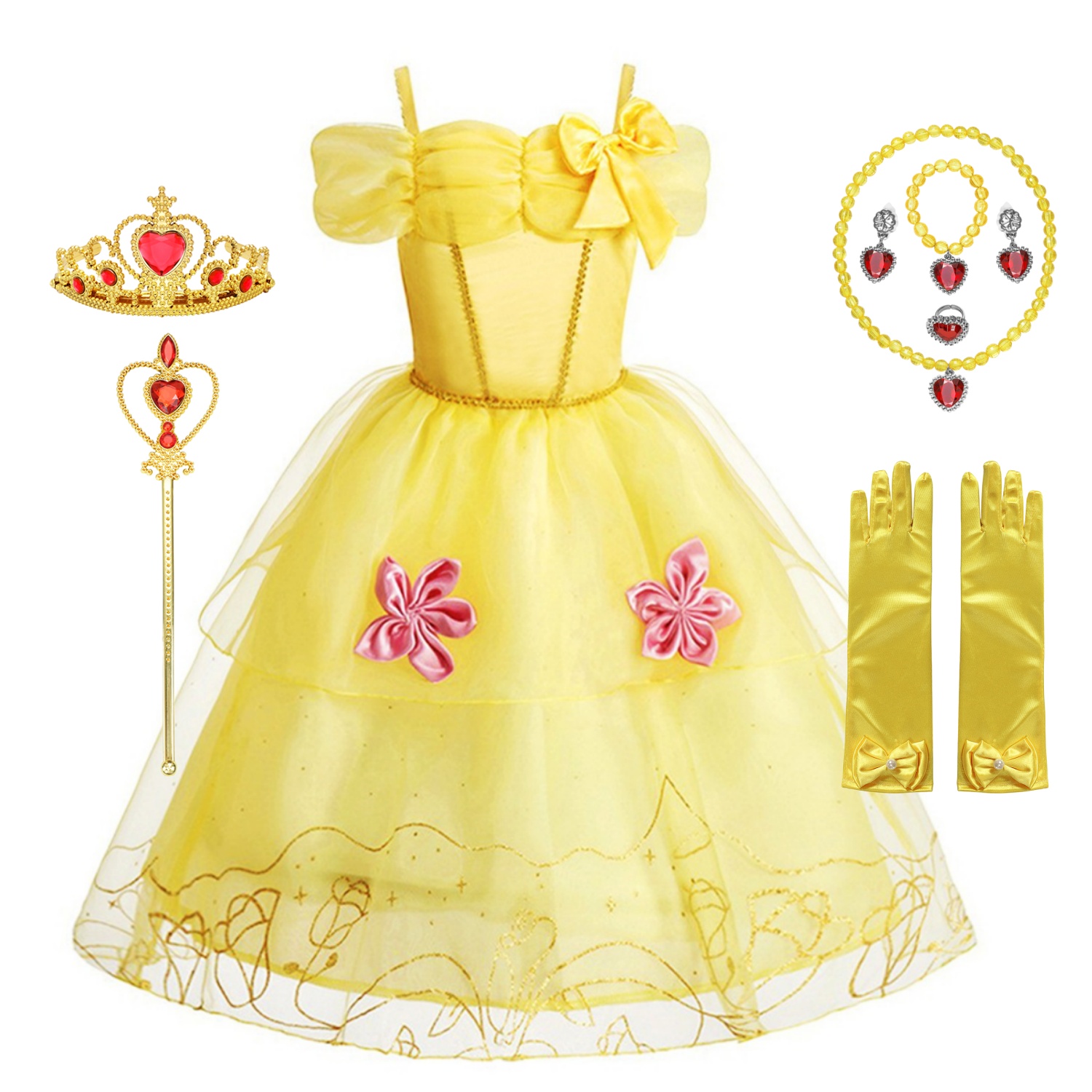 2025 Belle Kostüm für Mädchen  – Baby Clothing Dresser Bewertung und Preis